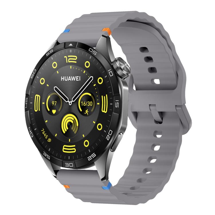 20mm Kalebol Wave Stitch Silicone Watch Band(Dark Grey) - free shipping - PMc TechLife - Order now!