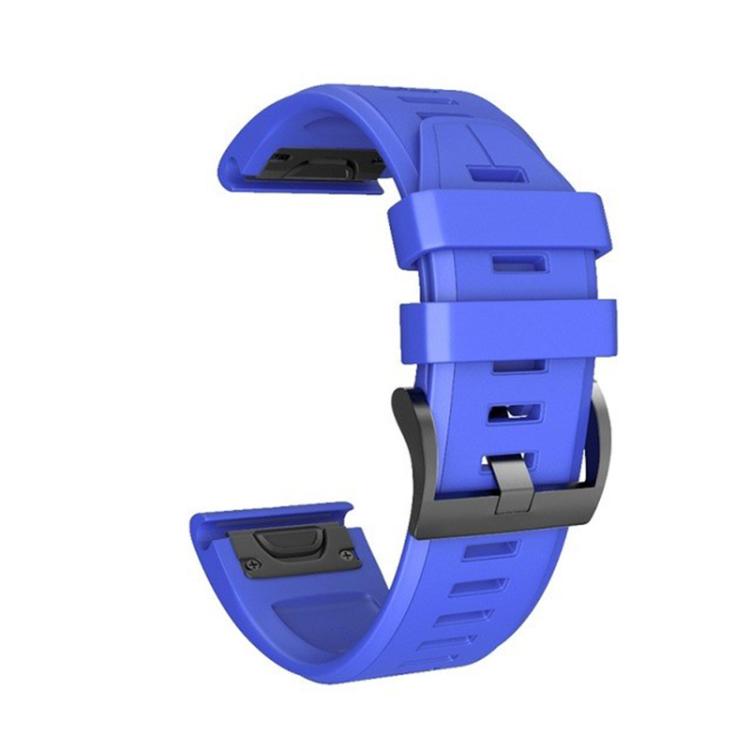 For Garmin QuickFit 26mm Kalebol Plain Texture Silicone Watch Band(Royal Blue) - free shipping - PMc TechLife - Order now!