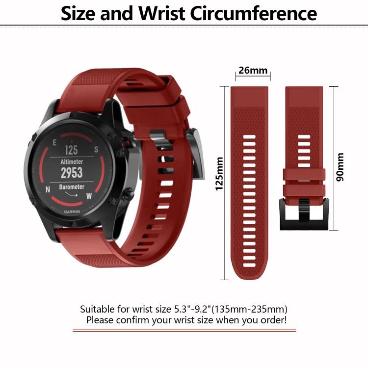 For Garmin QuickFit 22mm Kalebol Triangle Texture Silicone Watch Band(Navy Blue) - free shipping - PMc TechLife - Order now!