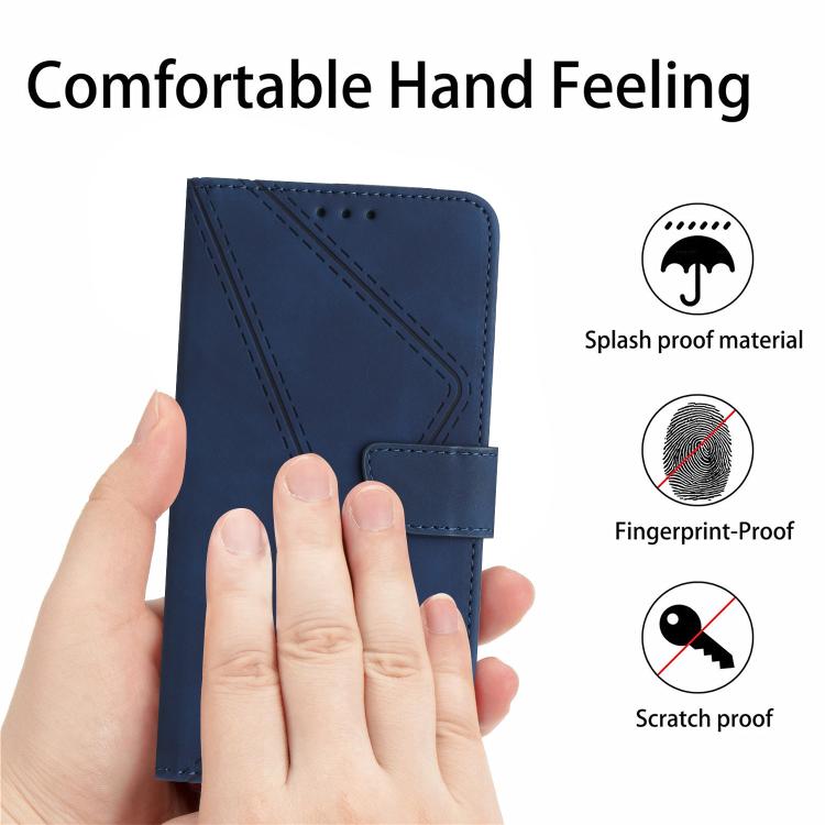 For Tecno Pova 7 Ultra 5G Stitching Embossed Leather Phone Case(Blue) - free shipping - PMC TechLife - Order now!