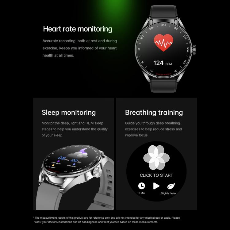 D9 1.46 inch 2 in 1 Bluetooth Earphone Smart Watch, Support Bluetooth Call / NFC / Heart Rate(Silver) - free shipping - PMC TechLife - Order now!