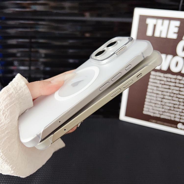 For iPhone 15 Pro Ultra-thin Transparent MagSafe Magnetic Frameless Lens Holder Phone Case - free shipping - PMC TechLife - Order now!