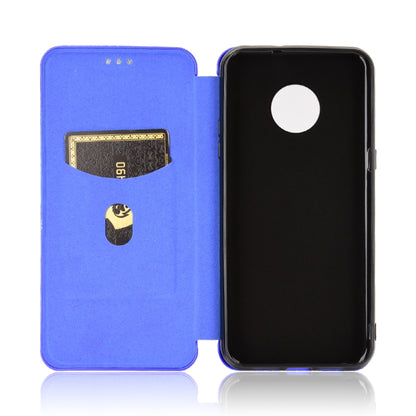 For Doogee X95 Carbon Fiber Texture Horizontal Flip TPU + PC + PU Leather Case with Card Slot & Lanyard(Blue) - More Brand by PMC Jewellery | Online Shopping South Africa | PMC Jewellery | Buy Now Pay Later Mobicred