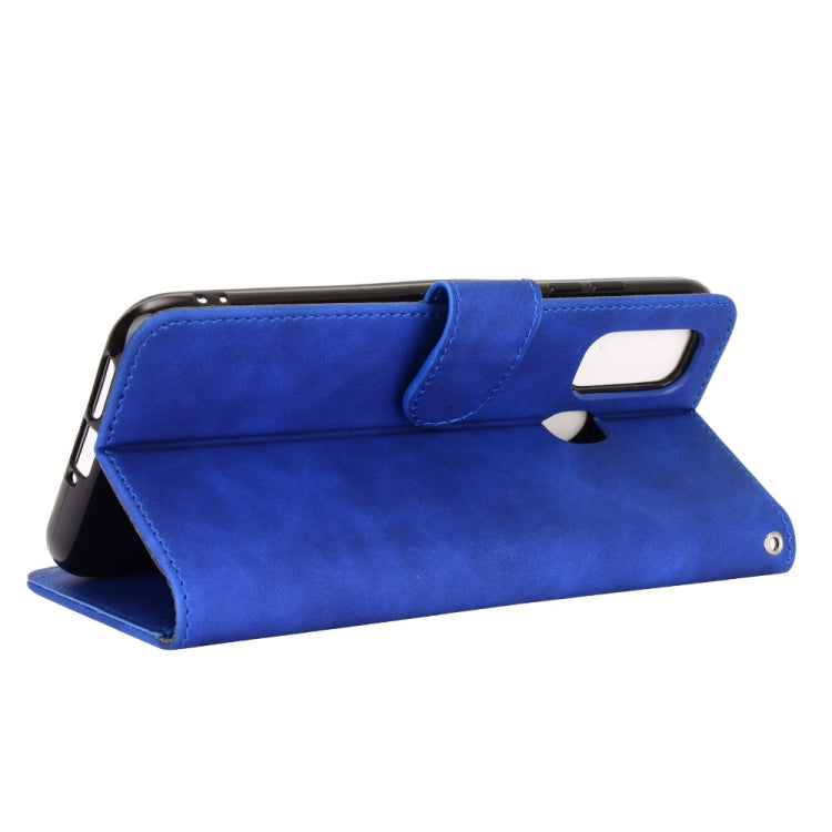 For Ulefone Note 9P Solid Color Skin Feel Magnetic Buckle Horizontal Flip Calf Texture PU Leather Case with Holder & Card Slots & Wallet(Blue) - Ulefone Cases by PMC Jewellery | Online Shopping South Africa | PMC Jewellery | Buy Now Pay Later Mobicred