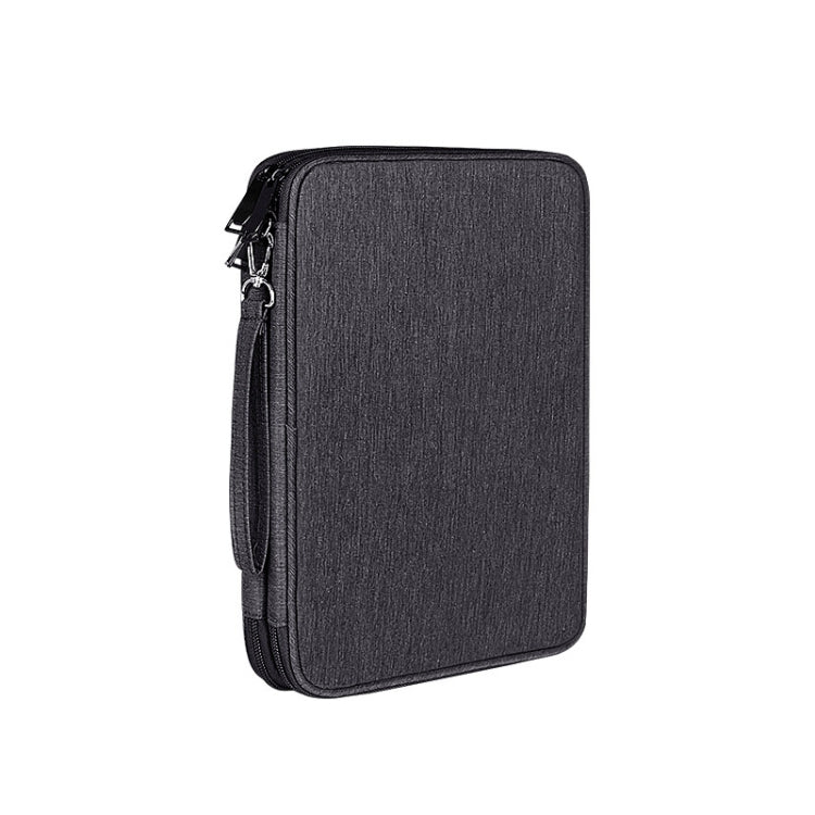 SM01 Multi-function Waterproof Double Layer Data Cable Earphone U Disk Digital Accessories Storage Bag, Size: L(Black) - free shipping - PMC Jewellery - Order now!
