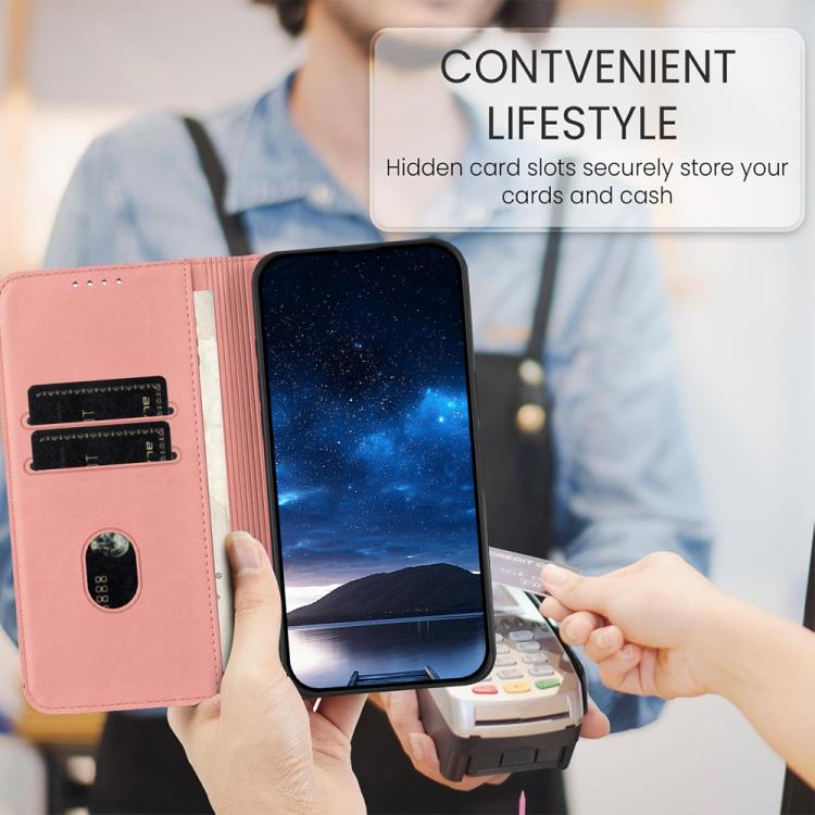 For iPhone 17 Pro Max Strong Magnetic Frosted Flip Leather Phone Case(Pink) - free shipping - PMc TechLife - Order now!