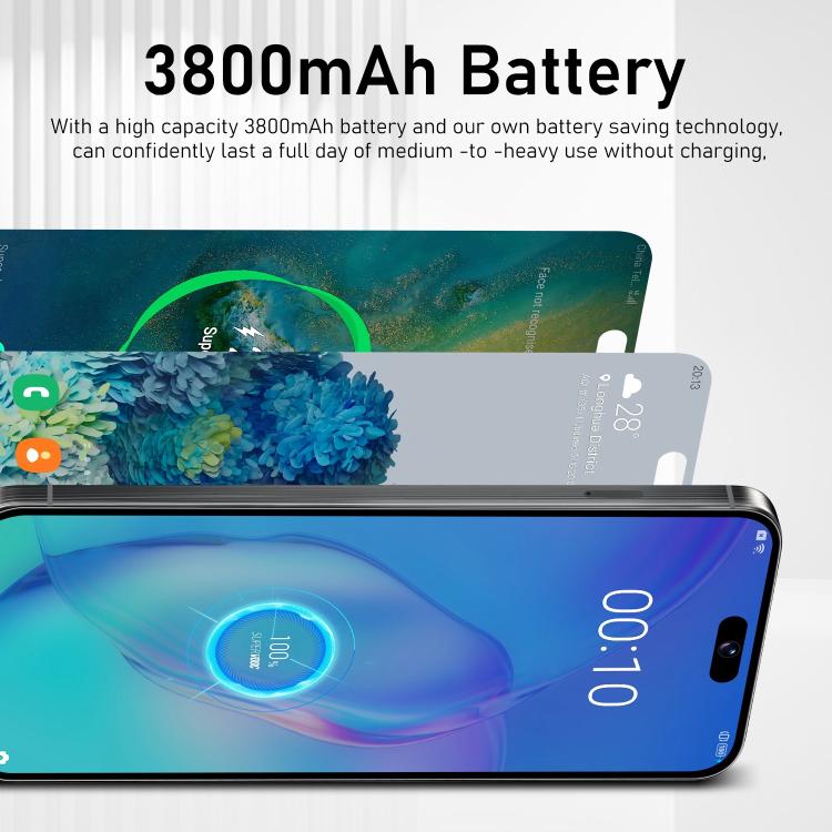 I16 Pro Max / VD1, 3GB+32GB, 6.8 inch Android 10 MTK6753 Octa Core, Network: 4G, Dual SIM, Plug:EU Plug(Black) - free shipping - PMc TechLife - Order now!