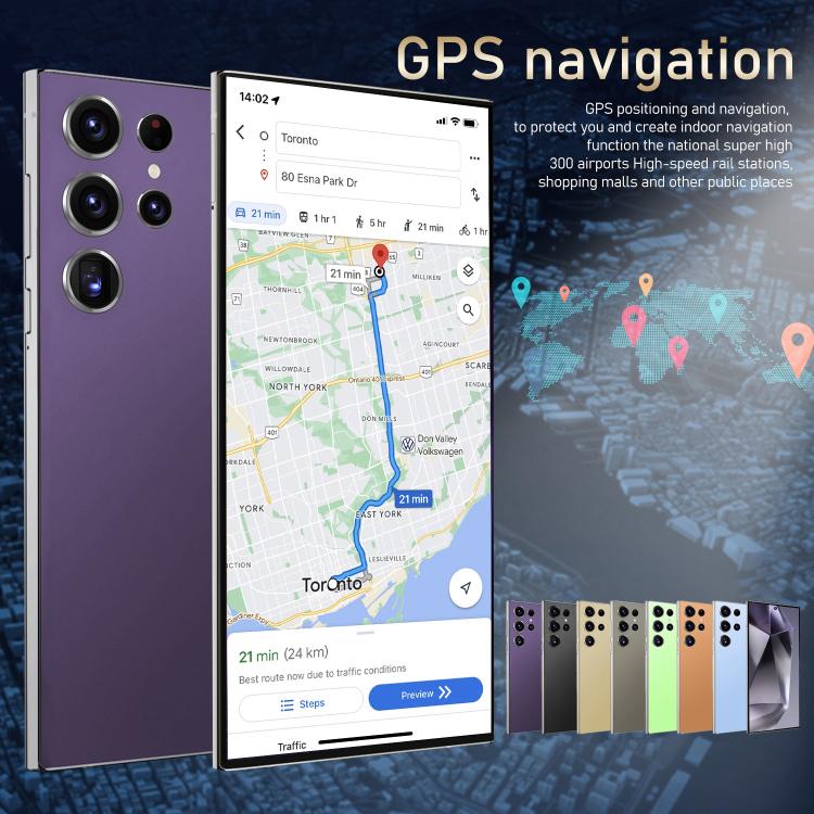 S24 Ultra / S7, 4GB+128GB, 6.75 inch Android 10 MTK6750 Octa Core, Network: 4G, Dual SIM, Plug:AU Plug(Orange) - free shipping - PMc TechLife - Order now!