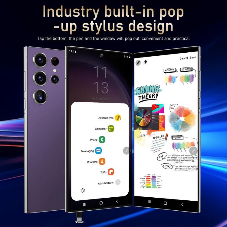 S24 Ultra / S7, 4GB+128GB, 6.75 inch Android 10 MTK6750 Octa Core, Network: 4G, Dual SIM, Plug:AU Plug(Green) - free shipping - PMc TechLife - Order now!