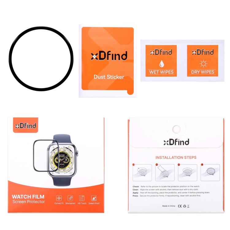 For Samsung Galaxy Watch8 40mm 2pcs xDfind Curved 3D Composite Material Soft Film Screen Protector - free shipping - PMC TechLife - Order now!