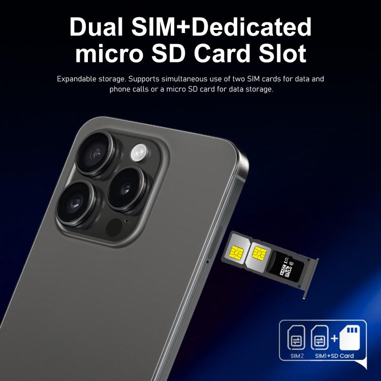 I16 Pro Max / ZPT93, 2GB+16GB, 6.26 inch Android 8.1 MTK6737 Quad Core, Network: 4G, Dual SIM, Plug:EU Plug(Grey) - free shipping - PMc TechLife - Order now!