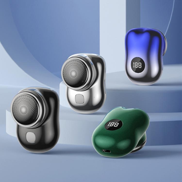 WG-P10X Portable Rechargeable LED Digital Display Electric Shaver(Green) - free shipping - PMC TechLife - Order now!