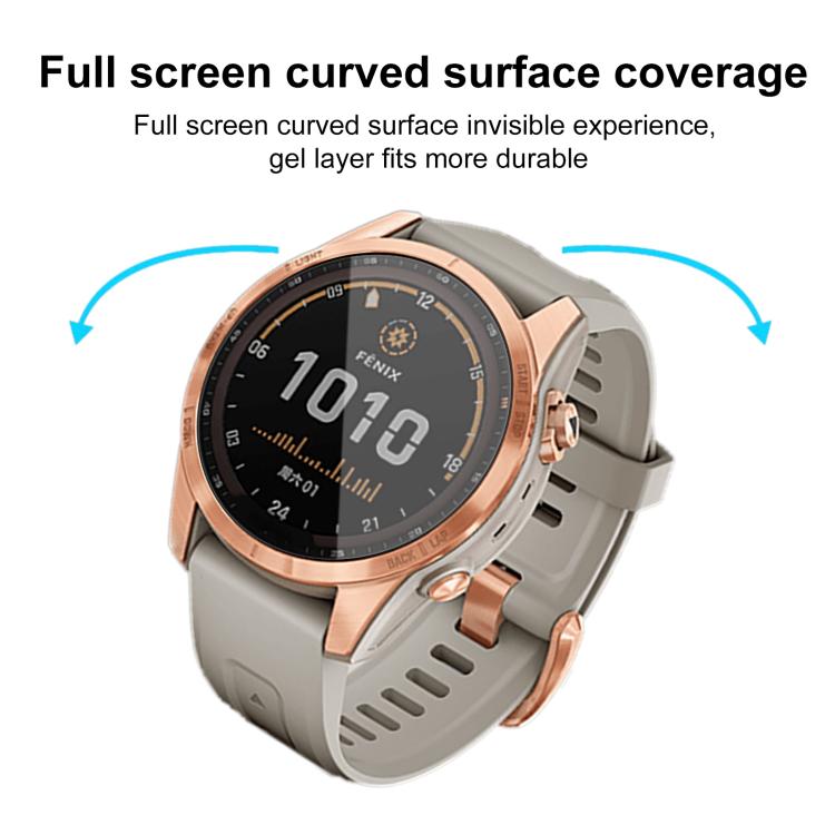 For Garmin Fenix 7s 2pcs xDfind Curved 3D Composite Material Soft Film Screen Protector - free shipping - PMC TechLife - Order now!