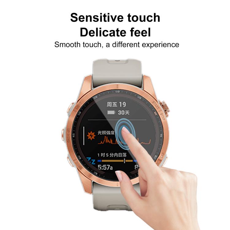 For Garmin Fenix 7s 2pcs xDfind Curved 3D Composite Material Soft Film Screen Protector - free shipping - PMC TechLife - Order now!