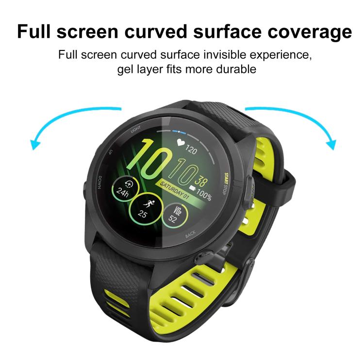 For Garmin Forerunner 265S 42mm 2pcs xDfind Curved 3D Composite Material Soft Film Screen Protector - free shipping - PMC TechLife - Order now!