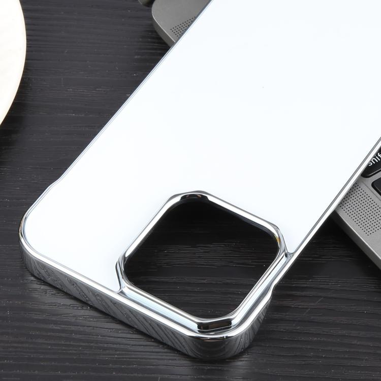 For iPhone 16 Pro Electroplating Frameless Frosted Anti-Glare PC MagSafe Phone Case(Silver White) - free shipping - PMC TechLife - Order now!