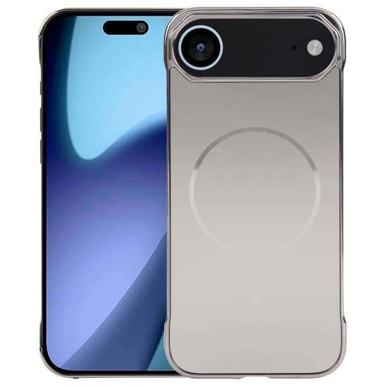For iPhone 17 Air Electroplating Frameless Frosted Anti-Glare PC MagSafe Phone Case(Titanium Gray) - free shipping - PMC TechLife - Order now!