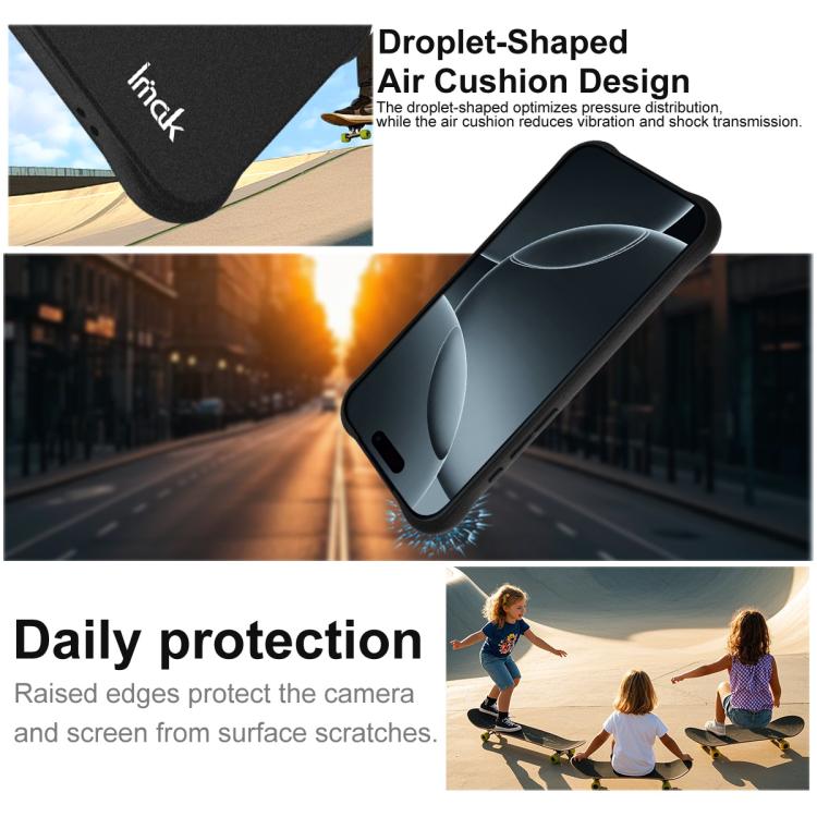 For iPhone 17 Pro Max imak Shockproof Airbag TPU Phone Case(Matte Black) - iPhone 17 Pro Max Cases by imak | Online Shopping South Africa | PMC TechLife | Buy Now Pay Later Mobicred