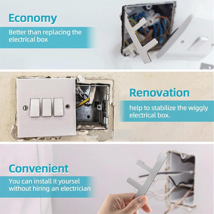 10pcs/Pack Switch Box Bracket Electrical Box F Clamp Loose Power Socket Repairer - free shipping - PMC TechLife - Order now!