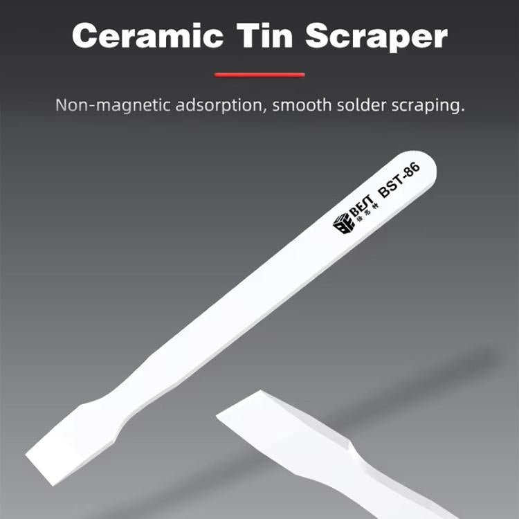 BEST BST-86 Multifunctional Anti-static Anti-magnetic BGA Ceramic Tin Scraper - free shipping - PMC TechLife - Order now!