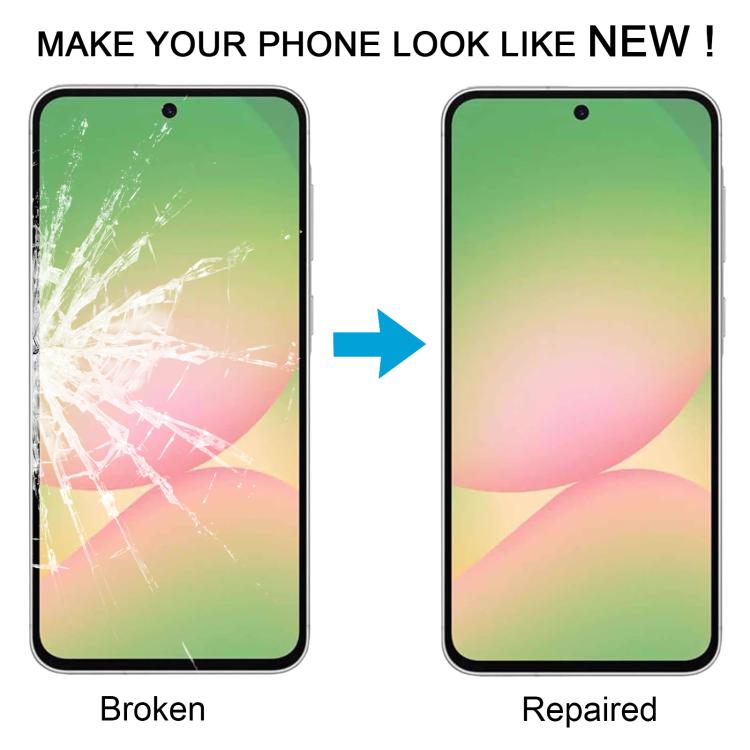 For Samsung Galaxy A56 SM-A566B 10pcs Front Screen Outer Glass Lens with OCA Optically Clear Adhesive - free shipping - PMC TechLife - Order now!