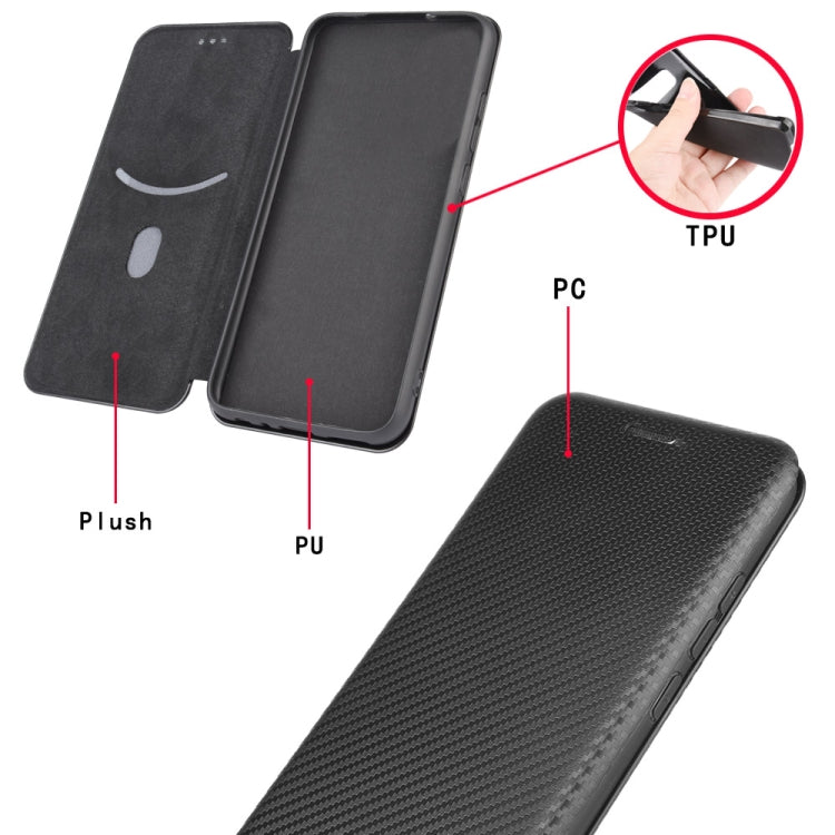 For DOOGEE N20 Pro Carbon Fiber Texture Horizontal Flip TPU + PC + PU Leather Case with Card Slot(Black) - More Brand by PMC Jewellery | Online Shopping South Africa | PMC Jewellery | Buy Now Pay Later Mobicred