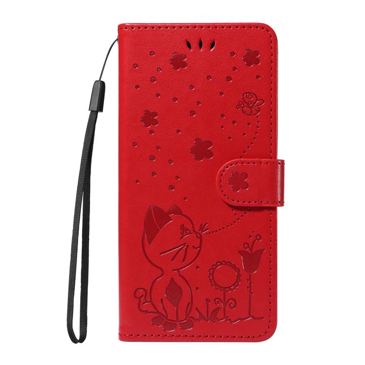 For Nothing CMF Phone 2 Pro Cat and Bee Embossed Flip Leather Phone Case(Red) - free shipping - PMC TechLife - Order now!