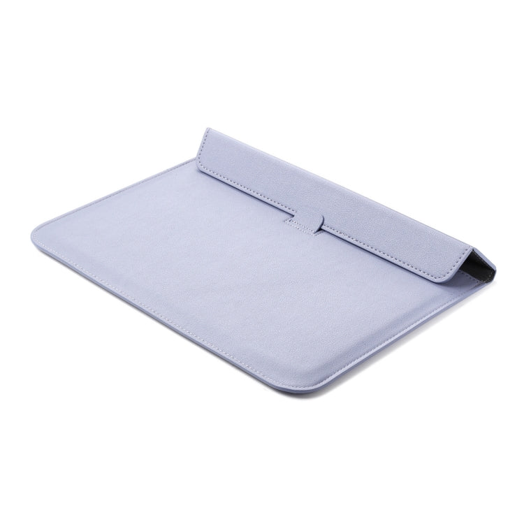 PU Leather Ultra-thin Envelope Bag Laptop Bag for MacBook Air / Pro 11 inch, with Stand Function(Tranquil Blue) - Protective Bags by PMC Jewellery | Online Shopping South Africa | PMC Jewellery | Buy Now Pay Later Mobicred