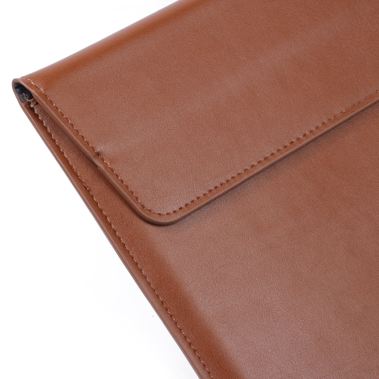 PU Leather Ultra-thin Envelope Bag Laptop Bag for MacBook Air / Pro 13 inch, with Stand Function(Light Purple) - Protective Bags by PMC Jewellery | Online Shopping South Africa | PMC Jewellery | Buy Now Pay Later Mobicred