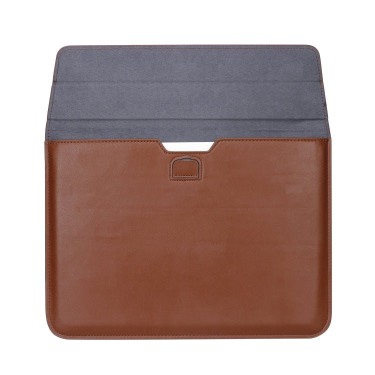 PU Leather Ultra-thin Envelope Bag Laptop Bag for MacBook Air / Pro 13 inch, with Stand Function(Light Purple) - Protective Bags by PMC Jewellery | Online Shopping South Africa | PMC Jewellery | Buy Now Pay Later Mobicred