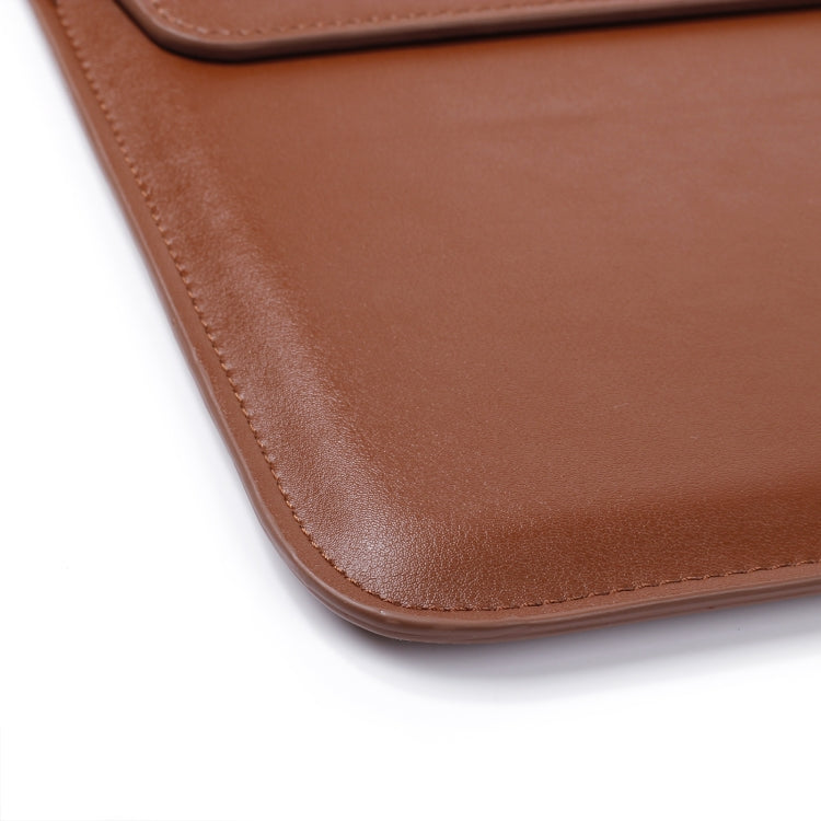 PU Leather Ultra-thin Envelope Bag Laptop Bag for MacBook Air / Pro 15 inch, with Stand Function(Pink) - Protective Bags by PMC Jewellery | Online Shopping South Africa | PMC Jewellery | Buy Now Pay Later Mobicred