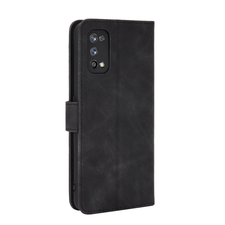 For OPPO Realme 7 Pro Solid Color Skin Feel Magnetic Buckle Horizontal Flip Calf Texture PU Leather Case with Holder & Card Slots & Wallet(Black) - Realme Cases by PMC Jewellery | Online Shopping South Africa | PMC Jewellery | Buy Now Pay Later Mobicred