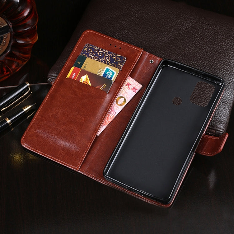 For Wiko View 5 idewei Crazy Horse Texture Horizontal Flip Leather Case with Holder & Card Slots & Wallet(Black) - Wiko by idewei | Online Shopping South Africa | PMC Jewellery | Buy Now Pay Later Mobicred