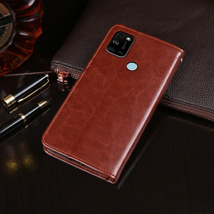 For Wiko View 5 idewei Crazy Horse Texture Horizontal Flip Leather Case with Holder & Card Slots & Wallet(Brown) - Wiko by idewei | Online Shopping South Africa | PMC Jewellery | Buy Now Pay Later Mobicred