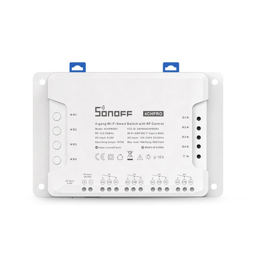 Sonoff 4CHPROR3 Mobile Phone Smart Home Switch Four-way Controller, Support Long-range Control Timing - Smart Switch by Sonoff | Online Shopping South Africa | PMC Jewellery | Buy Now Pay Later Mobicred