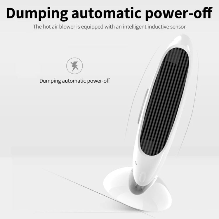 1000W Winter Mini Electric Fan Heater Desktop Household Radiator Energy Saving, UK Plug (White) - Electric Heaters by PMC Jewellery | Online Shopping South Africa | PMC Jewellery | Buy Now Pay Later Mobicred