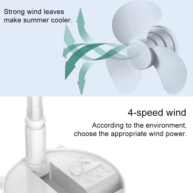 Humidifying and Moisturizing Spray Fan USB Charging Desktop Portable Folding Fan (White) - Electric Fans by PMC Jewellery | Online Shopping South Africa | PMC Jewellery | Buy Now Pay Later Mobicred