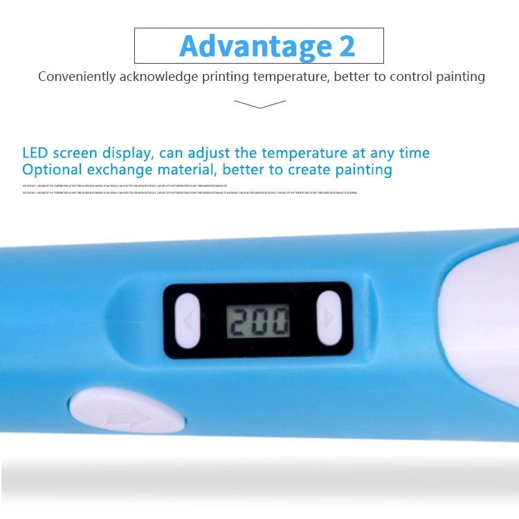 Hand-held 3D Printing Pen, USB Plug(Blue) - 3D Printer by PMC Jewellery | Online Shopping South Africa | PMC Jewellery | Buy Now Pay Later Mobicred