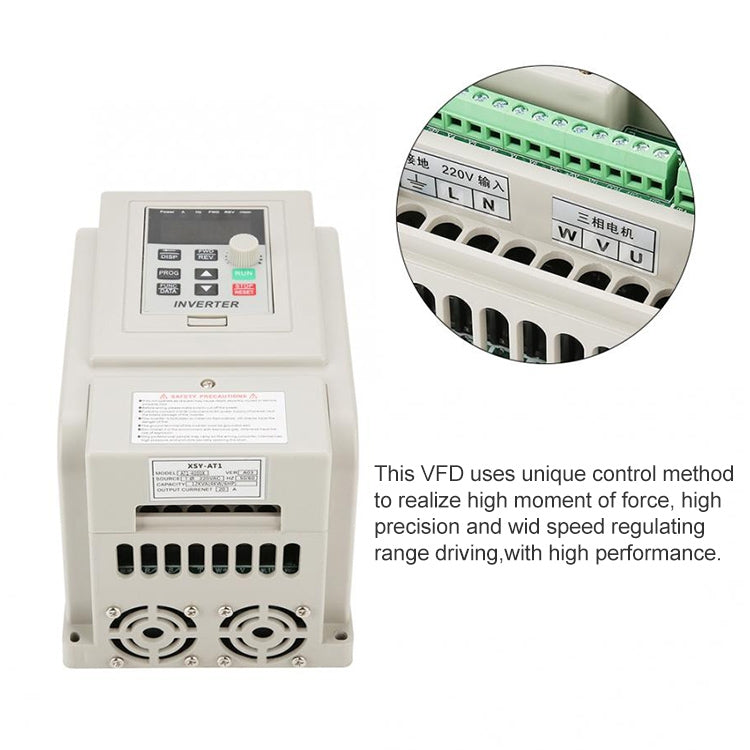 AT1-04K0X 4KW 220V Single-phase Input Three-phase Output Inverter - Relays by PMC TechLife | Online Shopping South Africa | PMC TechLife | Buy Now Pay Later Mobicred