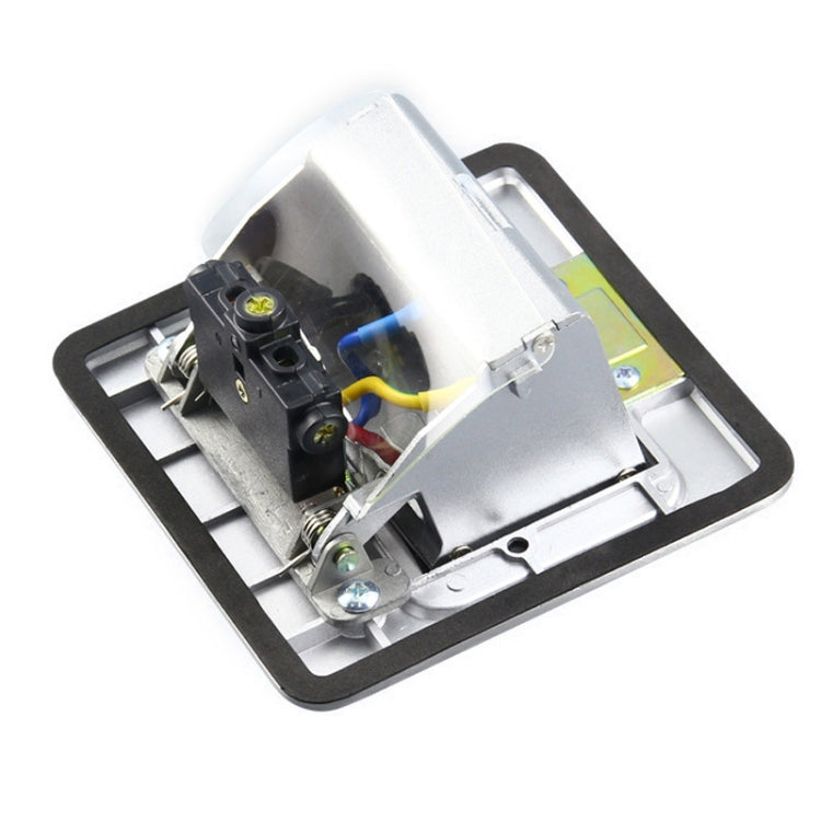 Hidden Pop-up Aluminum Alloy Computer Floor Socket with Cover Bottom Box, US Plug - free shipping - PMC Jewellery - Order now!