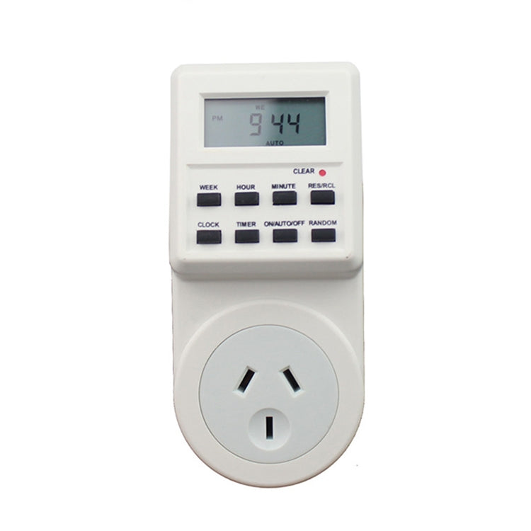 AC 240V Smart Home Plug-in LCD Display Clock Summer Time Function 12/24 Hours Changeable Timer Switch Socket, AU Plug - Energy Saving Timer Socket by PMC TechLife | Online Shopping South Africa | PMC TechLife | Buy Now Pay Later Mobicred