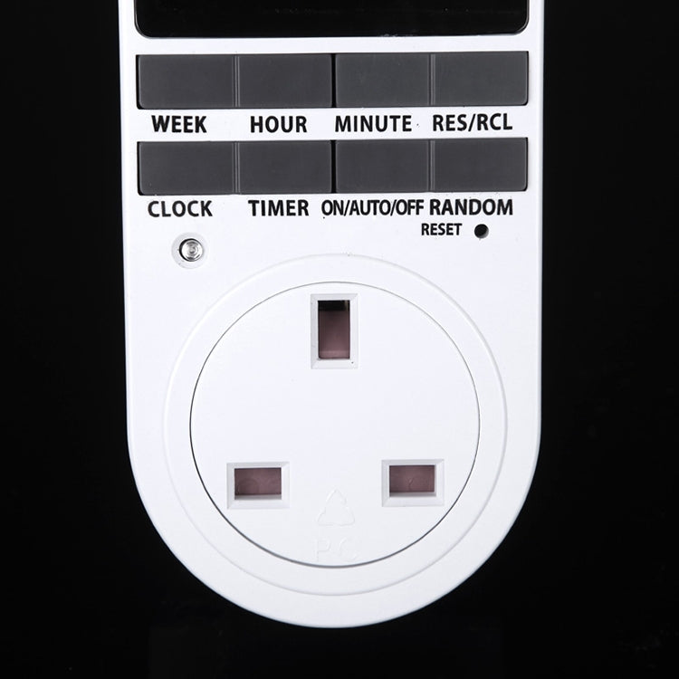 AC 230V Smart Home Plug-in LCD Display Clock Summer Time Function 12/24 Hours Changeable Timer Switch Socket, UK Plug - Energy Saving Timer Socket by PMC TechLife | Online Shopping South Africa | PMC TechLife | Buy Now Pay Later Mobicred
