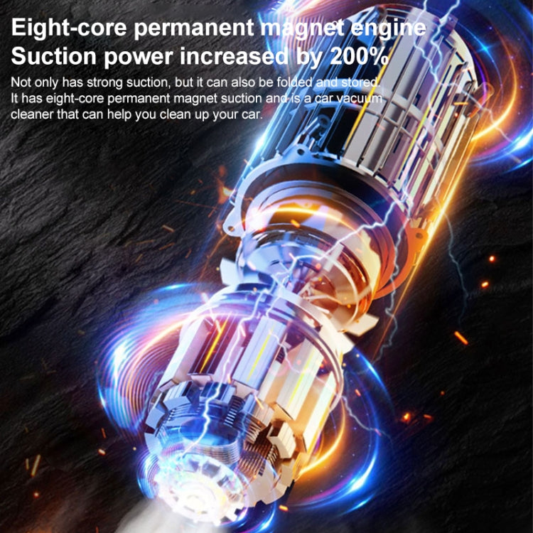 Portable Hand-held Folding Vacuum Cleaner (White) - Vacuum Cleaner by PMC TechLife | Online Shopping South Africa | PMC TechLife | Buy Now Pay Later Mobicred