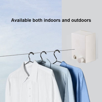 Retractable Indoor And Outdoor Clothes Wall Hanger Magic Drying Rack Balcony Bathroom Invisible Clothesline Wire Rope (Silver) - Shelf & Hooks by PMC Jewellery | Online Shopping South Africa | PMC Jewellery | Buy Now Pay Later Mobicred