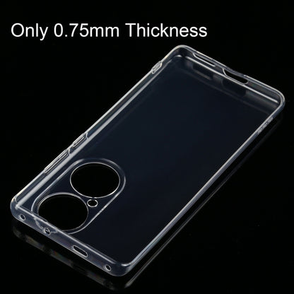 For Huawei P50 Pro 0.75mm Ultra-thin Transparent TPU Soft Protective Case - Huawei Cases by PMC Jewellery | Online Shopping South Africa | PMC Jewellery