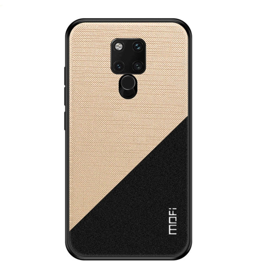 MOFI Shockproof TPU + PC + Cloth Pasted Case for Huawei Mate 20 X(Gold) - Huawei Cases by MOFI | Online Shopping South Africa | PMC Jewellery