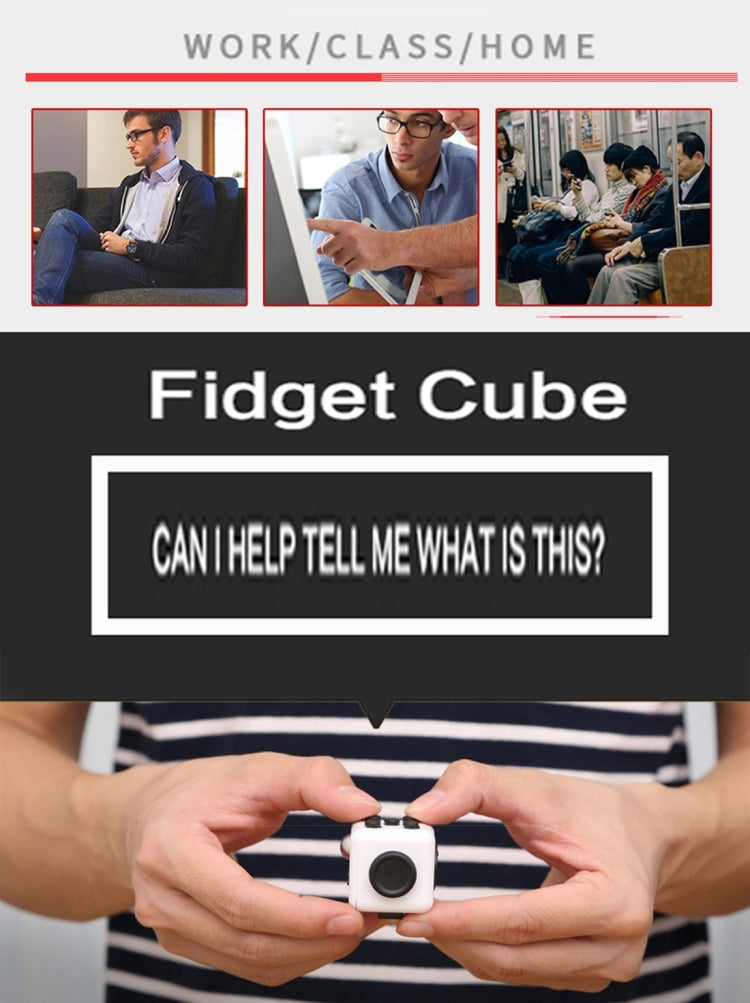 Fidget Cube Relieves Stress and Anxiety Attention Toy with Lanyard for Children and Adults, Random Color Delivery - Fidget Cube by PMC Jewellery | Online Shopping South Africa | PMC Jewellery