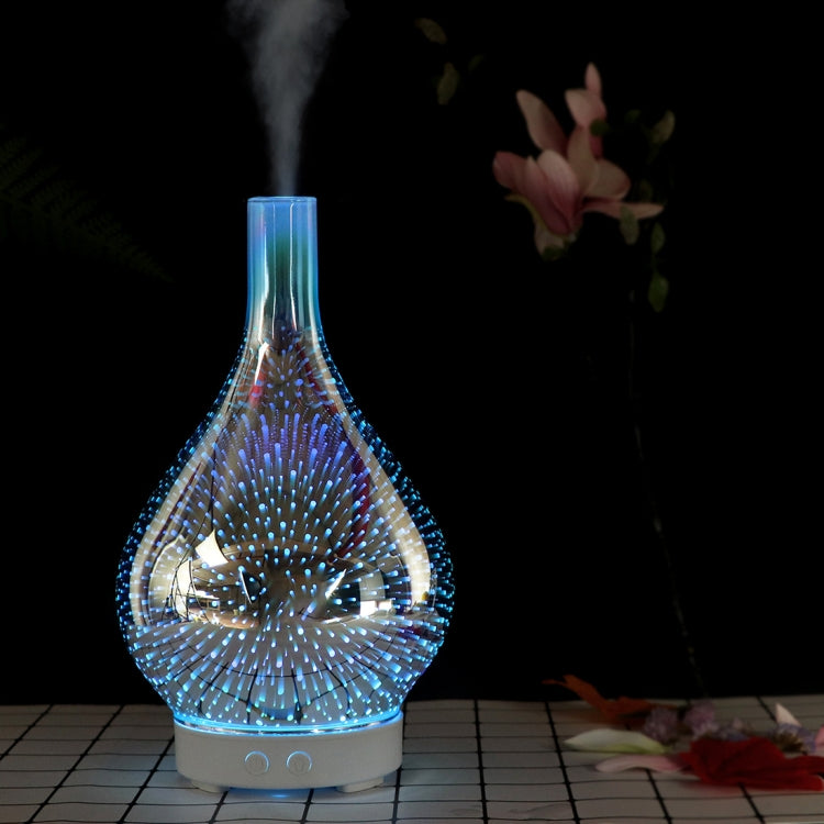 Mini 100ml Household Humidifier Ultrasonic Creative Purification 3D Glass Aromatherapy Machine Automatic Alcohol Sprayer, EU Plug - free shipping - PMC TechLife - Order now!
