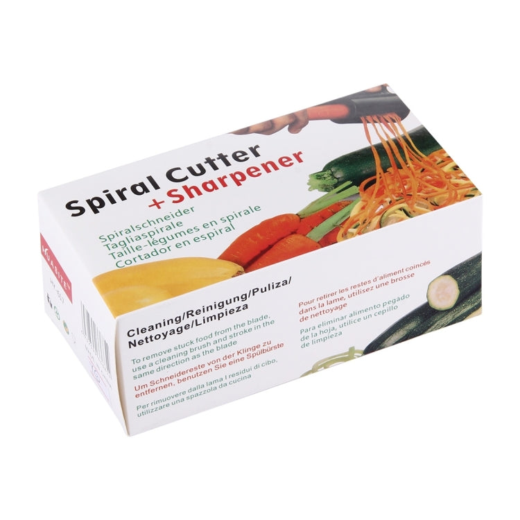 Multifunctional Spiral Double-Headed Grater With Sharpener Kitchen Gadgets(Green) - Cutter & Peeler by PMC TechLife | Online Shopping South Africa | PMC TechLife | Buy Now Pay Later Mobicred