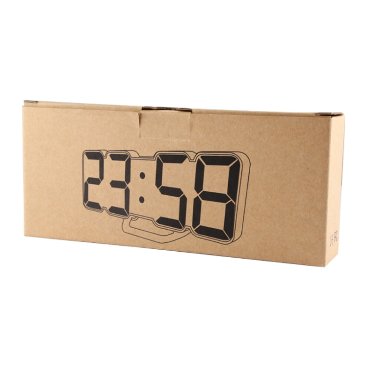 Modern 3D LED Sound Control Colorful Digital Alarm Clock Adjust Brightness Electronic Wall Glowing Hanging Clock with Remote Control(Black) - Wall Clock by PMc TechLife | Online Shopping South Africa | PMc TechLife | Buy Now Pay Later Mobicred
